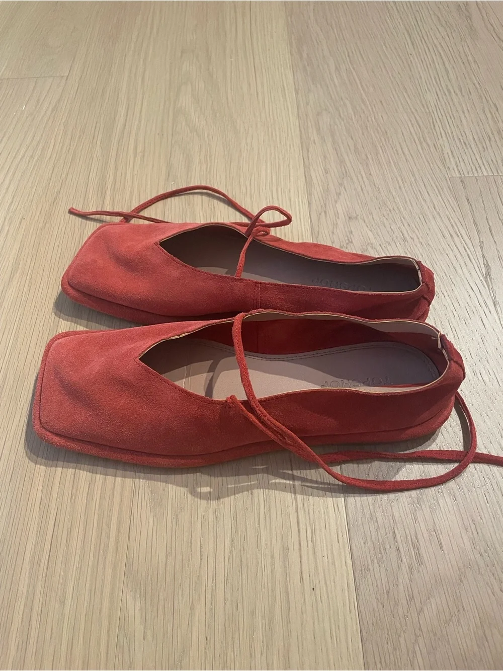 Topshop suede ballet flats